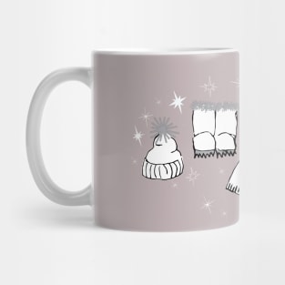 Winter weather snow lover cartoon illustration Mug